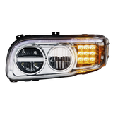 Peterbilt 388 (2008-2015) & 389 (2008-2023) - LED Headlight With LED Turn & Position Light Bar