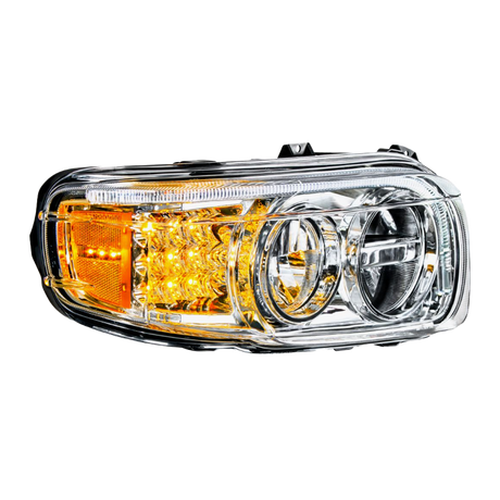 Peterbilt 388 (2008-2015) & 389 (2008-2023) - LED Headlight With LED Turn & Position Light Bar