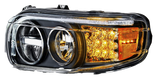 Peterbilt 388 (2008-2015) & 389 (2008-2023) - LED Headlight With LED Turn & Position Light Bar
