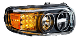 Peterbilt 388 (2008-2015) & 389 (2008-2023) - LED Headlight With LED Turn & Position Light Bar