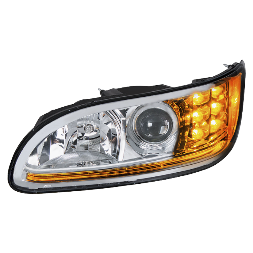 Peterbilt 382/384/386/387 - Projection Headlight With LED Position Light & LED Turn Signal