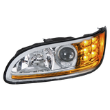 Peterbilt 382/384/386/387 - Projection Headlight With LED Position Light & LED Turn Signal
