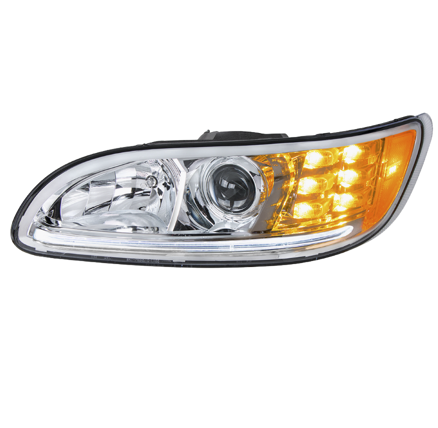 Peterbilt 382/384/386/387 - Projection Headlight With LED Position Light & LED Turn Signal