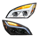 Freightliner Cascadia (2018-2020) - LED Projection Headlight With Position Light & LED Turn Signal