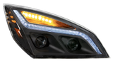 Freightliner Cascadia (2018-2020) - LED Projection Headlight With Position Light & LED Turn Signal
