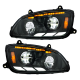 Kenworth T660 (2008-2017) - Full LED Headlight With Sequential Turn Signal & Position Light Bars
