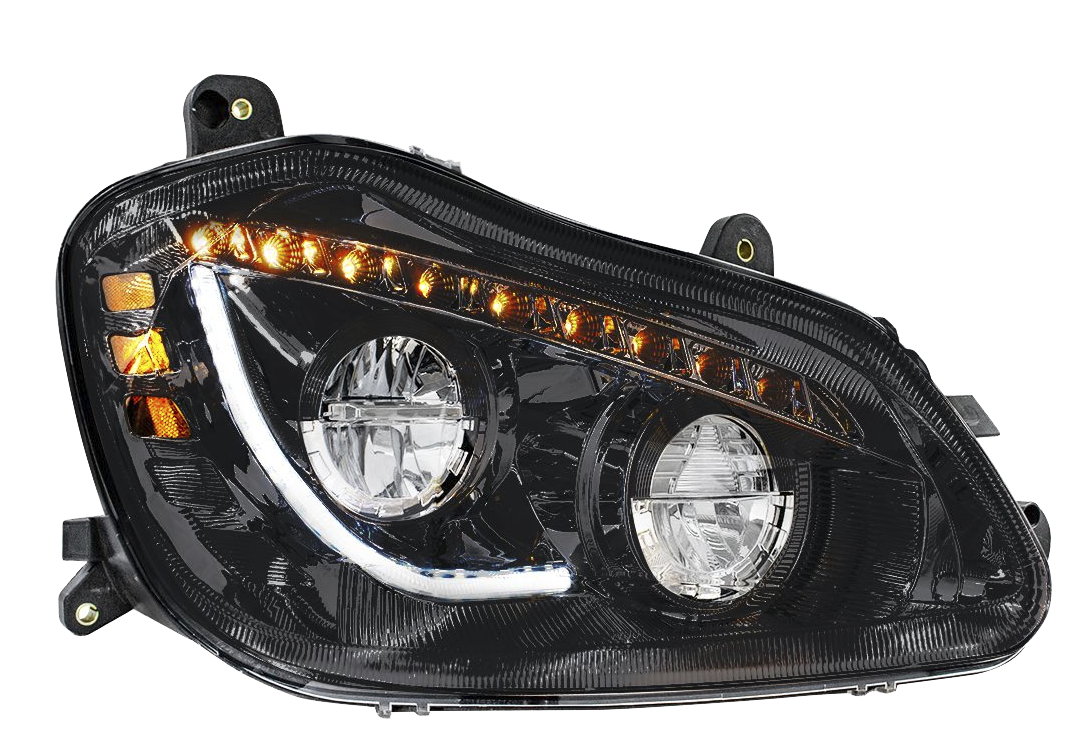 Kenworth T680 (2013-2021) - High Power 45 LED Headlight With Sequential Turn Signal