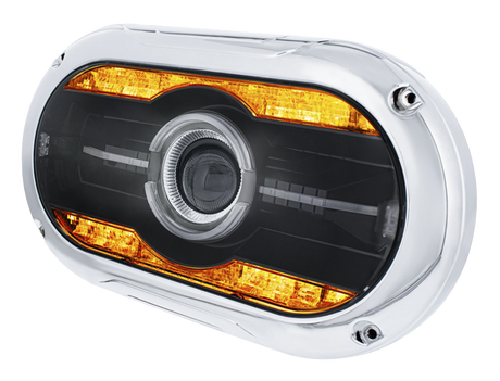 Universal LED Projector One-Piece Style Headlight For Dual 5-3/4" Headlight Housing