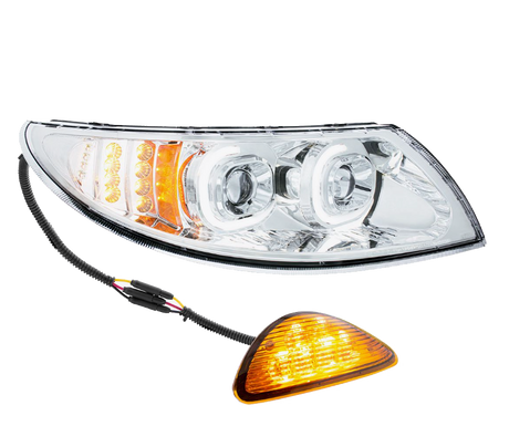 International Durastar and MV - LED Projector Headlight With Rear Facing Turn Signal