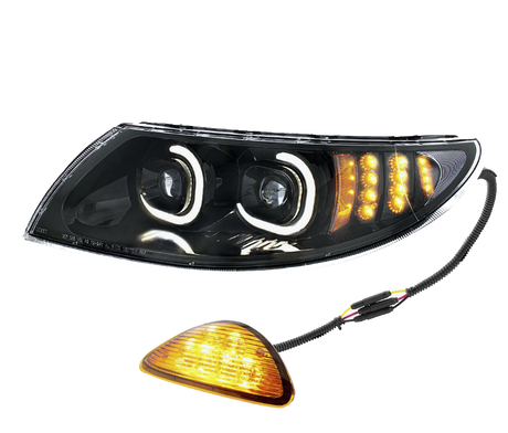 International Durastar and MV - LED Projector Headlight With Rear Facing Turn Signal