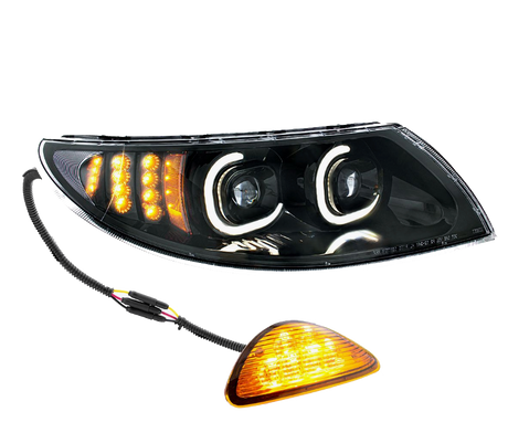 International Durastar and MV - LED Projector Headlight With Rear Facing Turn Signal