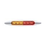 6" Dual Function Double Fury 6 LED Marker Light With Chrome Bezel