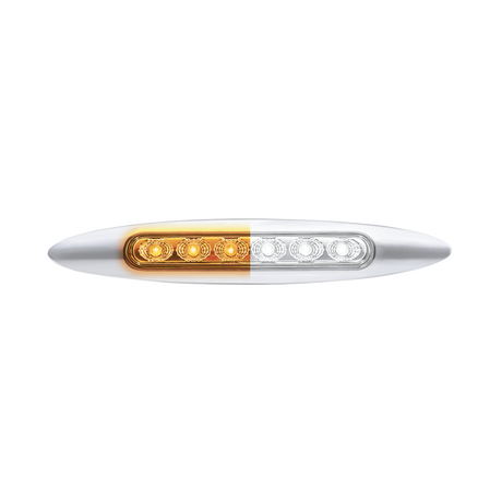 6" Dual Function Double Fury 6 LED Marker Light With Chrome Bezel