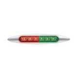 6" Dual Function Double Fury 6 LED Marker Light With Chrome Bezel