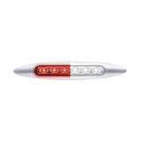 6" Dual Function Double Fury 6 LED Marker Light With Chrome Bezel