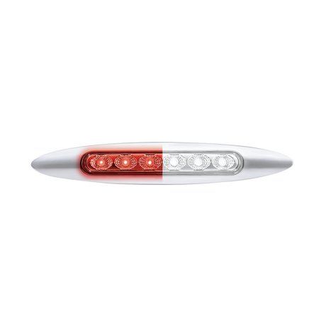 6" Dual Function Double Fury 6 LED Marker Light With Chrome Bezel