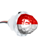 1-1/8 Inch Crystal Watermelon Light Double Fury 4 LED Dual Function