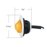 3/4 Inch Mini Light GloLight 2 LED With Stainless Steel Trim