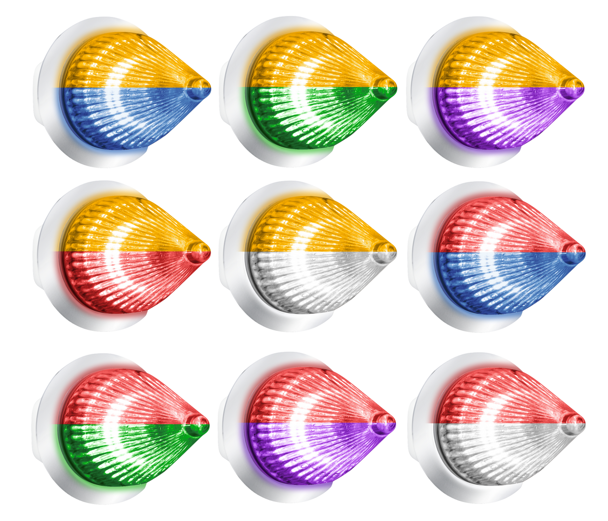 1-1/8 Inch Spike Light Double Fury 4 LED Dual Function