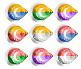 1-1/8 Inch Spike Light Double Fury 4 LED Dual Function