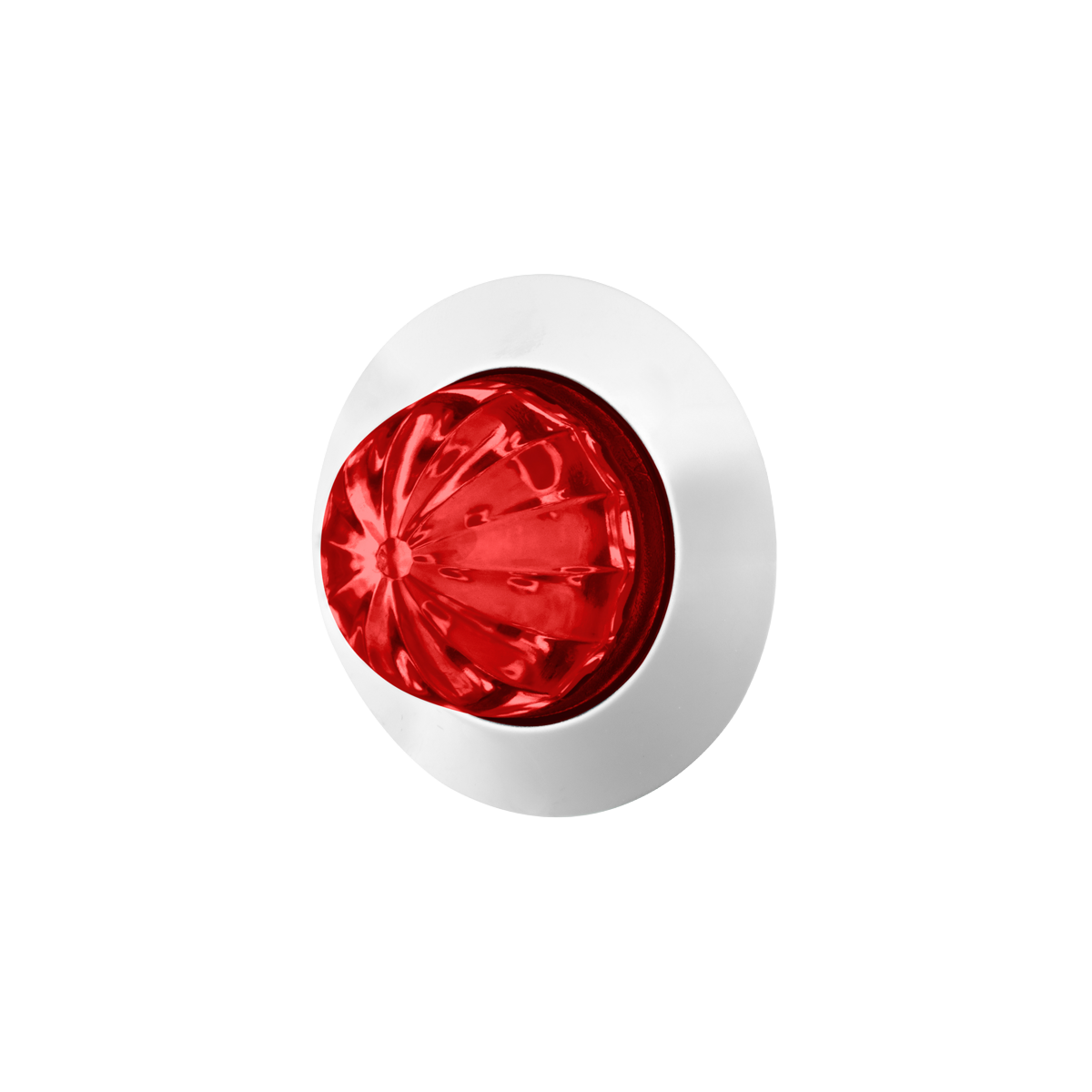 1-1/4 Inch Watermelon Light With Stainless Steel Bezel, 6 LED Dual Function