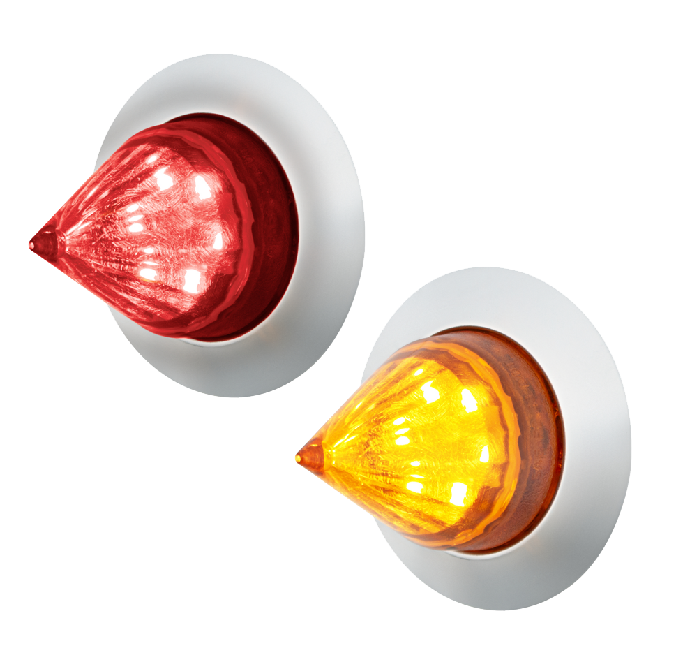 1-1/4 Inch Spike Light With Stainless Steel Bezel, 6 LED Dual Function