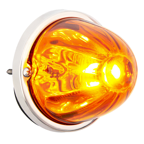 3 Inch Watermelon Light With GLASS LENS, 18 LED Bulb, Flush Mount Kit