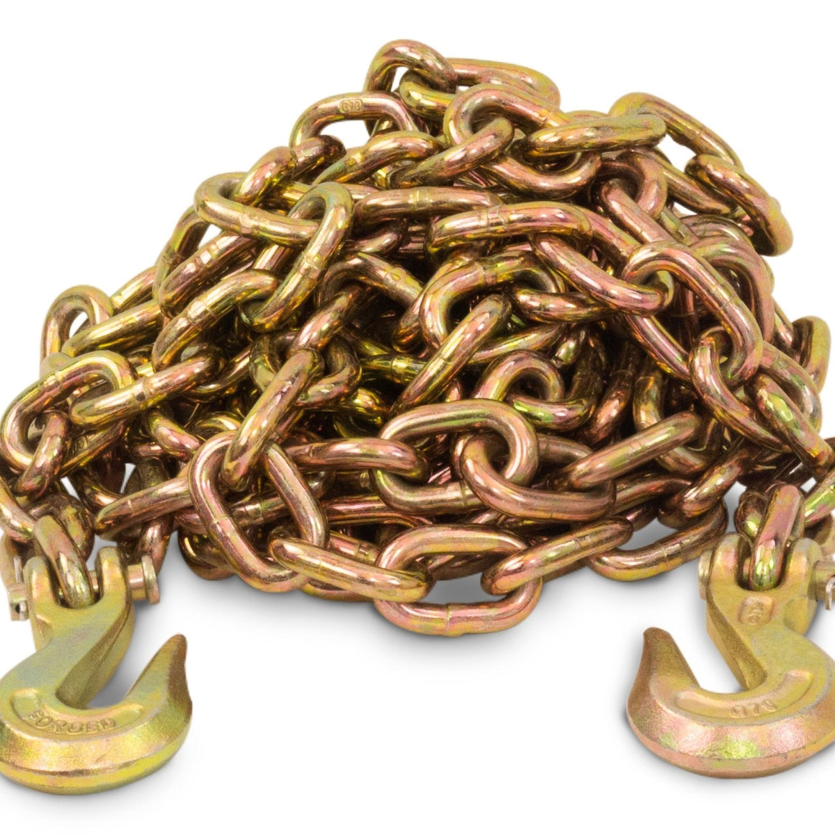 Tie Down Chain with Clevis Grab Hooks | Grade 80, 3/8