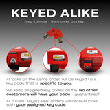 Cargo Door Lock – Heavy-Duty Security for Semi-Truck Swing Style Trailer Doors, Keyed