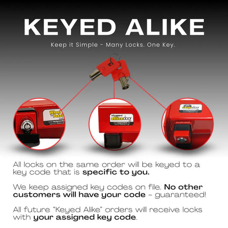 Cargo Door Lock – Heavy-Duty Security for Semi-Truck Swing Style Trailer Doors, Keyed