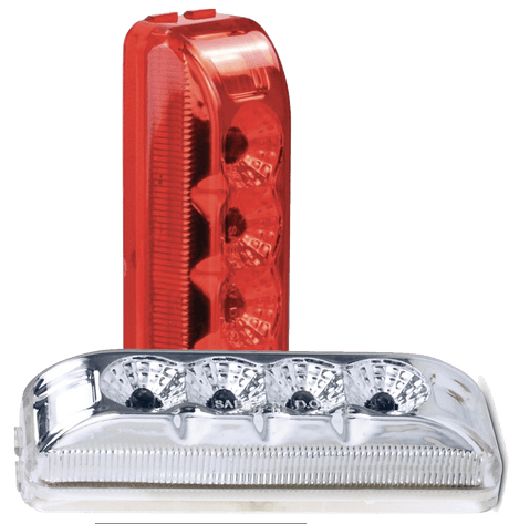 4 Inch Clearance Marker Lights With 4 LEDs and Reflectors - HD Truck Source