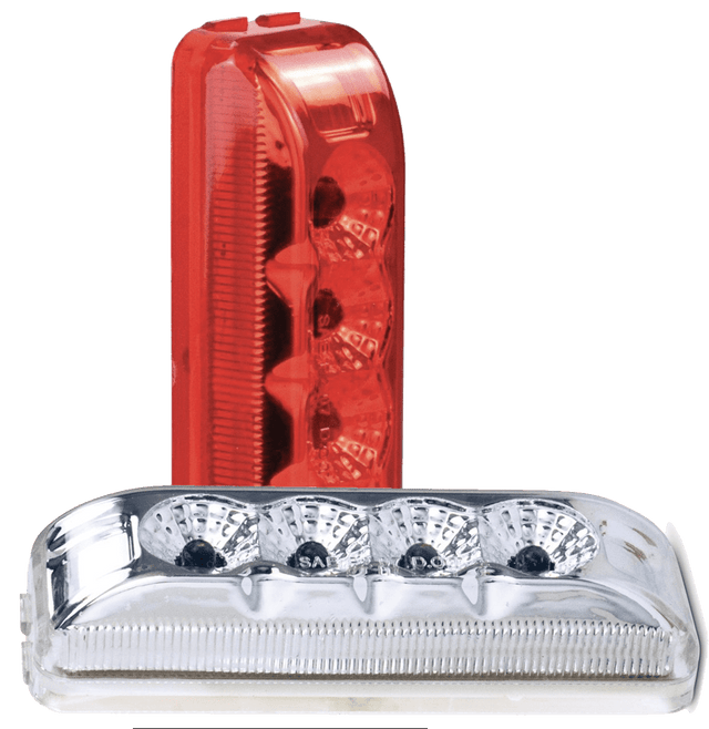 4 Inch Clearance Marker Lights With 4 LEDs and Reflectors - HD Truck Source