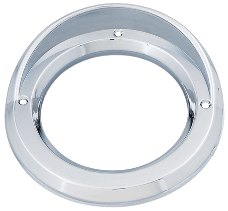 4 Inch Round Chrome Plated Bezel With Visor - HD Truck Source