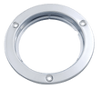 4 Inch Round Stainless Steel Bezel - HD Truck Source