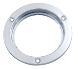 4 Inch Round Stainless Steel Bezel - HD Truck Source