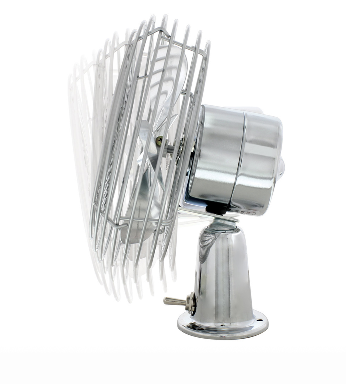 Chrome 6" Heavy Duty Fan - 12V