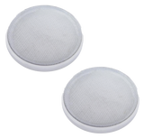 Peterbilt - Chrome 6-1/2" Round Speaker Covers (Pair)