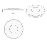 Peterbilt - Chrome 6-1/2" Round Speaker Covers (Pair)