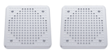 Kenworth - Chrome 5-5/8" Square Speaker Cover - (Pair)