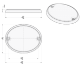 Kenworth W900L/T600 (1993-2005) And T800 (1986-2005) - Chrome CB Radio Speaker Cover (Pair)