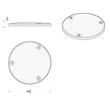 Freightliner & Kenworth - Chrome 6-3/4" Round Speaker Cover (Pair)