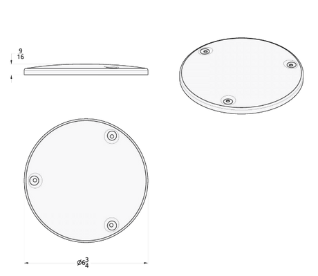 Freightliner & Kenworth - Chrome 6-3/4" Round Speaker Cover (Pair)