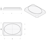 Peterbilt - Chrome 7" X 4-7/8" Speaker Cover (Pack of 2)