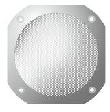 International 9900, 9400/9300/9200 - Chrome 4-1/2" Square Speaker Cover