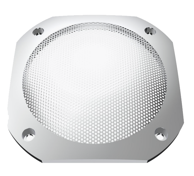 International 9900, 9400/9300/9200 - Chrome 4-1/2" Square Speaker Cover