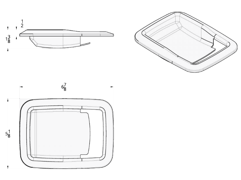 Kenworth (2005 & Newer) - Door Handle Trims Pair