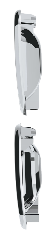 Peterbilt - Chrome Interior Door Handle Trim Pair