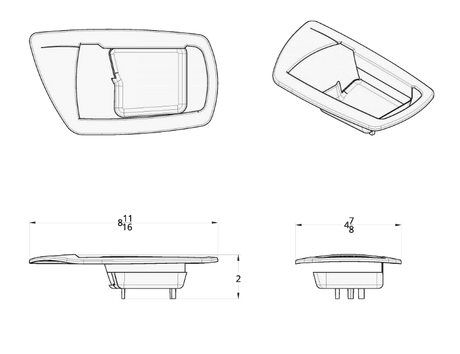 Kenworth (2006-Newer) - Door Handle Trims Pair