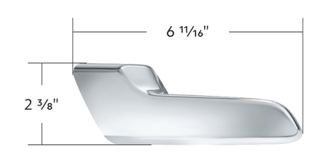 Kenworth T680 (2013-2025) - Chrome Plastic Interior Door Handle Cover