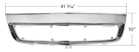 Volvo VNL 2018-2024 - Center Bumper Trim, Chrome or Black